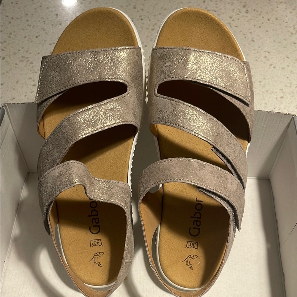 Gabor Metallic Sandals